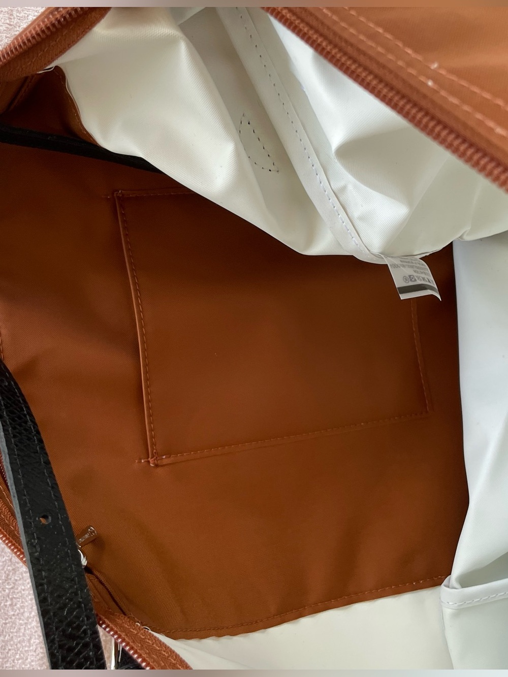 Longchamp Cognac Hobo Bag with Dark Brown Strap - Picture 8 of 14